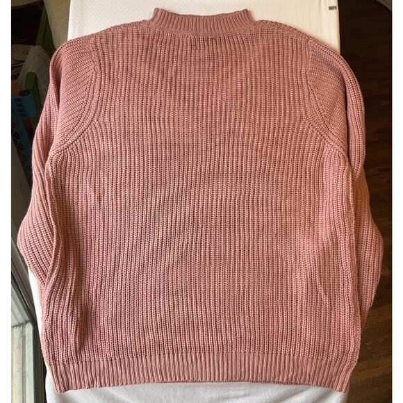 Forever 21+ Women Sweater 3X Pink Long Sleeve Pullover Plus Cut Out - Picture 9 of 9